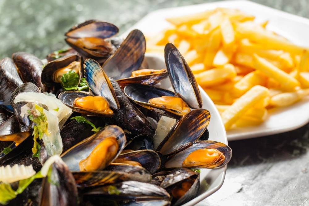 moules frites près de Landévennec
